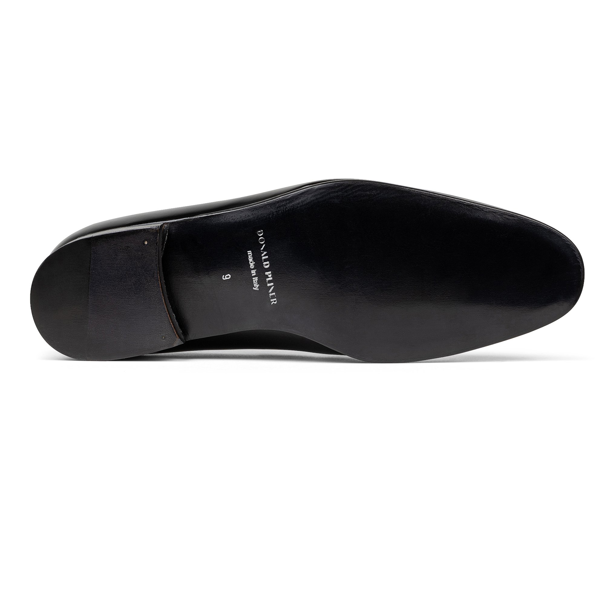 Donald Pliner Donnie Black Leather & Nylon Moc Toe Slip-On  display picture 1