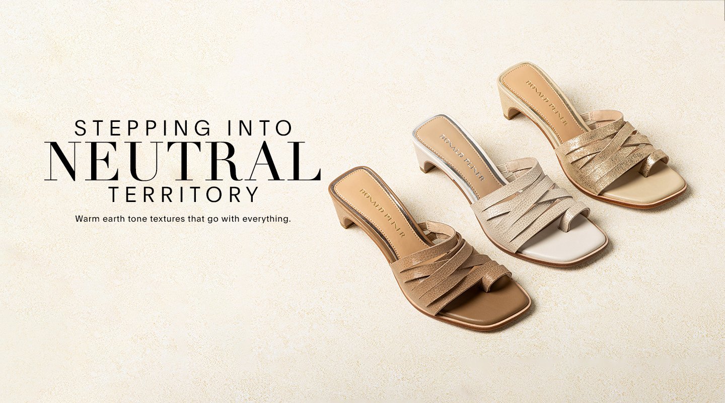 STEPPING INTO NEUTRAL TERRITORY Warm earth tone textures that go with everything.