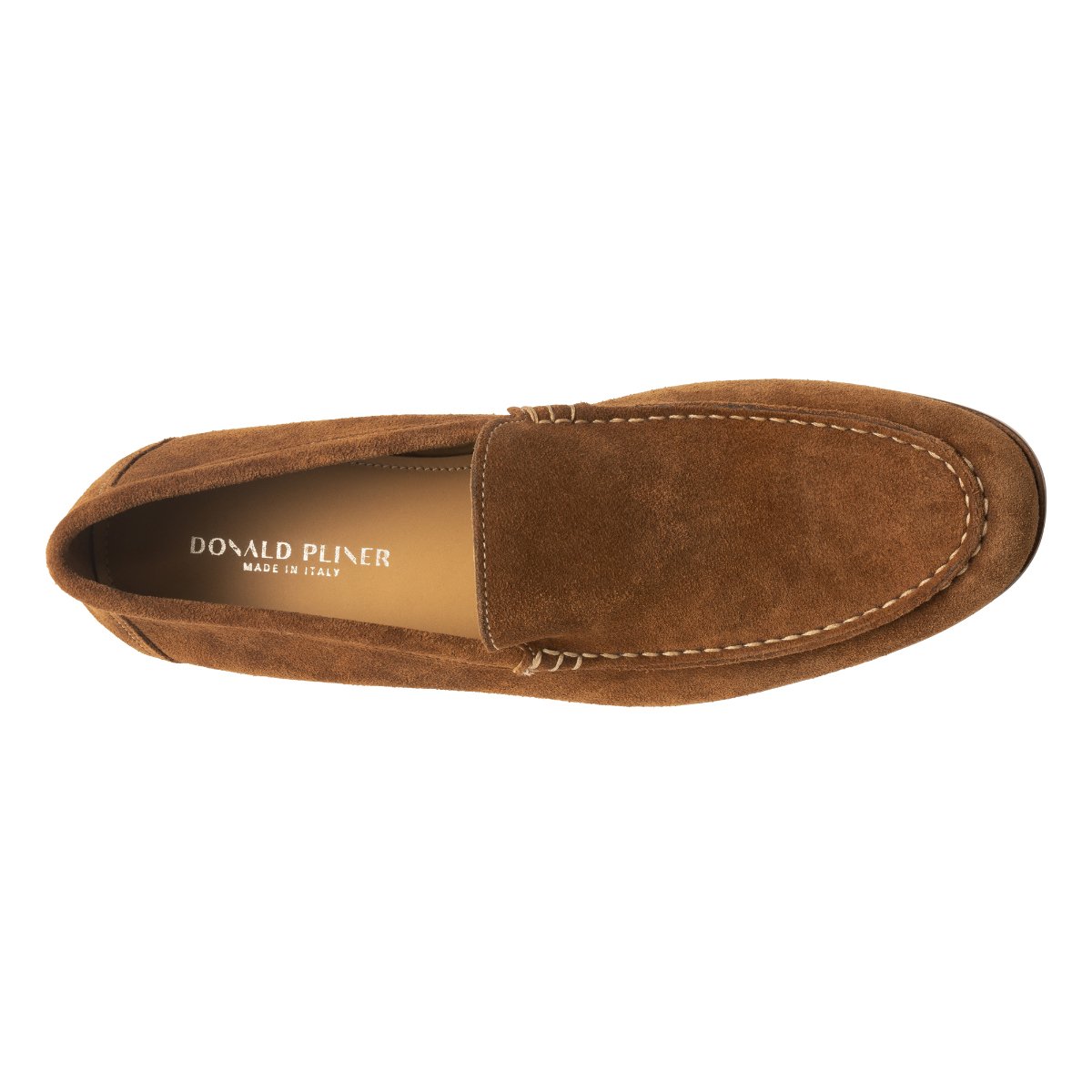 Donald J Pliner Ozzie Vintage Suede Loafers Made in Italy Brown Men Size 8.5 M EVANSTON at Donald Pliner main image 3