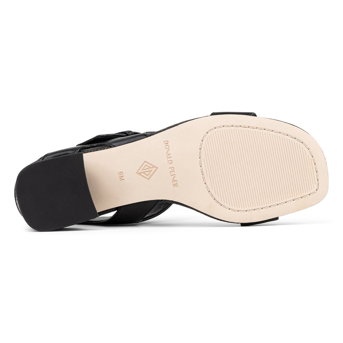 VIXI Heeled Sandal | Women's Black Leather Block Heel | Donald