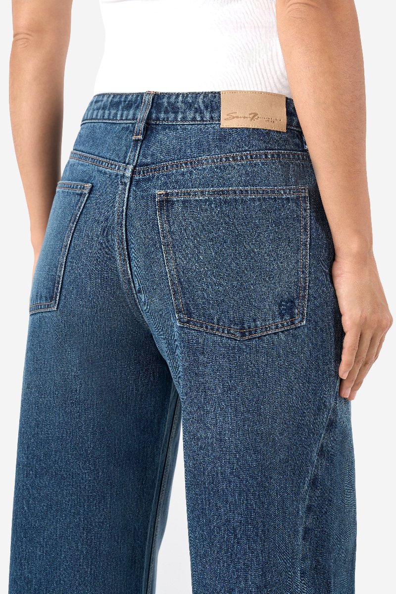 Gussett Barrel Wide Leg Jean at Seven7 Jeans