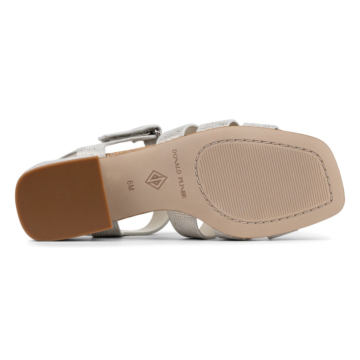 FALEISHA Fisherman Sandals in Silver Leather | Donald Pliner at