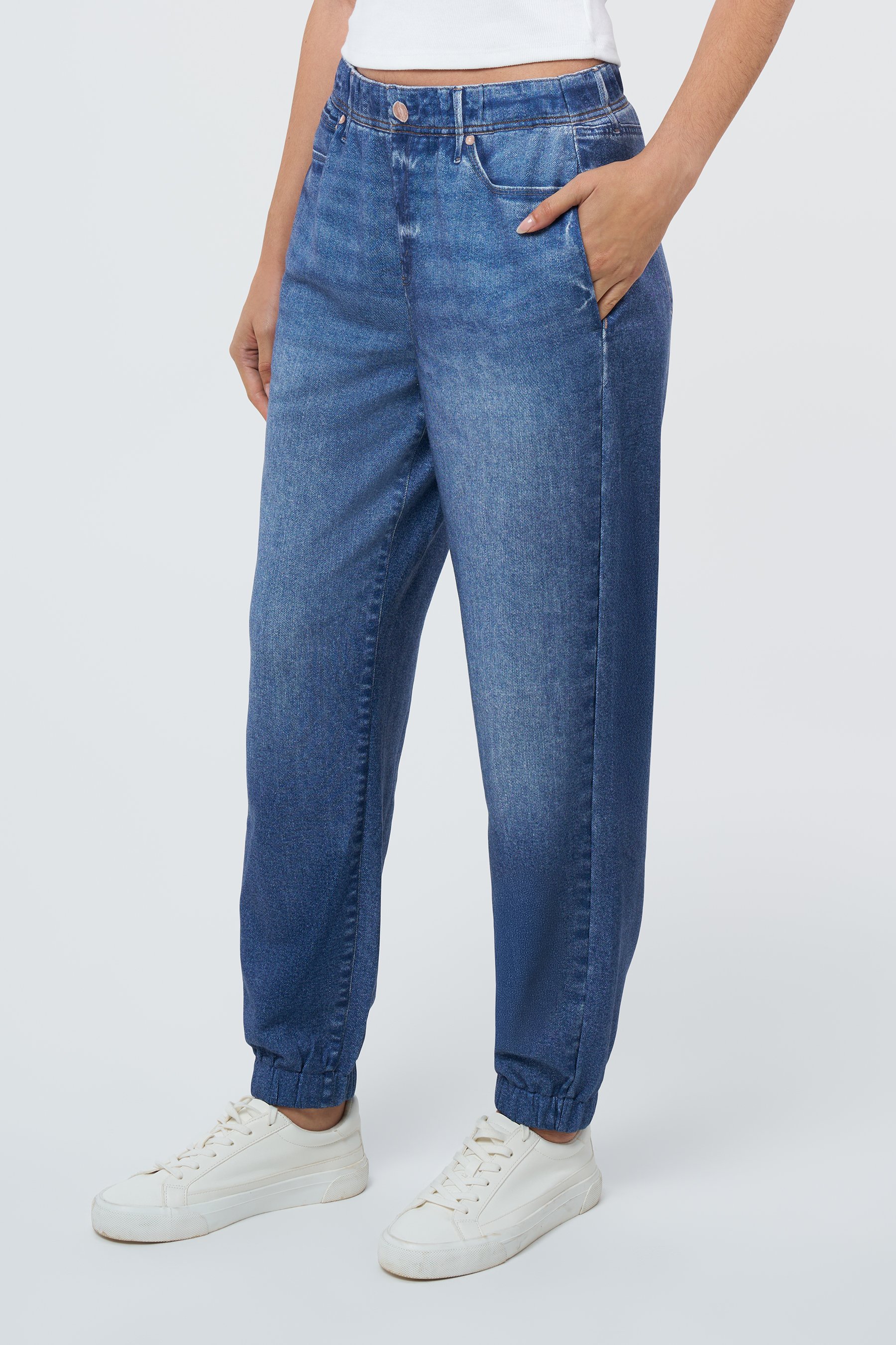 Denim Illusion Cotton Terry Sweatpant Jean Jogger at Seven7 Jeans