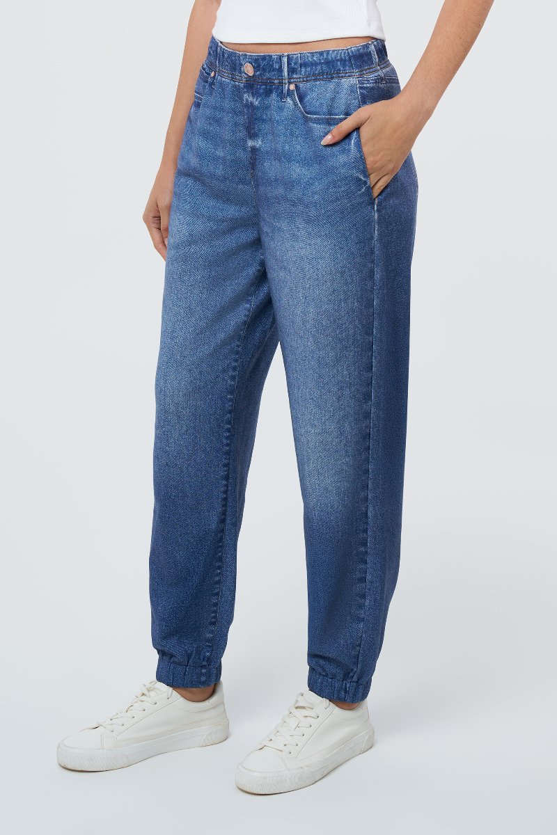Denim Illusion Cotton Terry Sweatpant Jean Jogger at Seven7 Jeans
