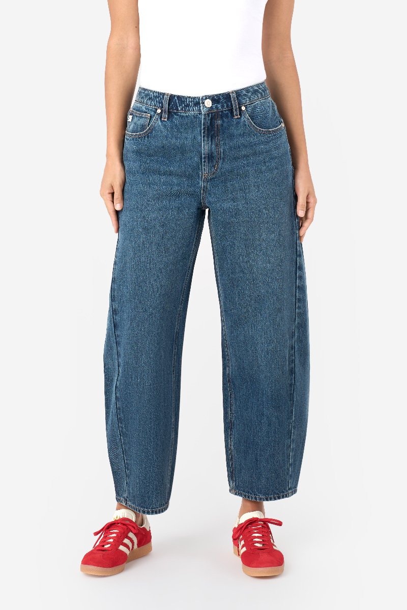 Gussett Barrel Wide Leg Jean at Seven7 Jeans