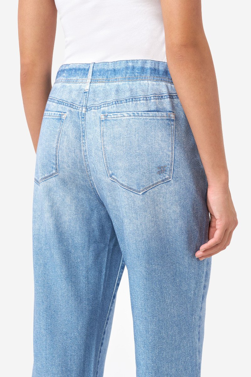 Denim Illusion Wide Leg Cotton Terry Sweatpant Jean at Seven7 Jeans