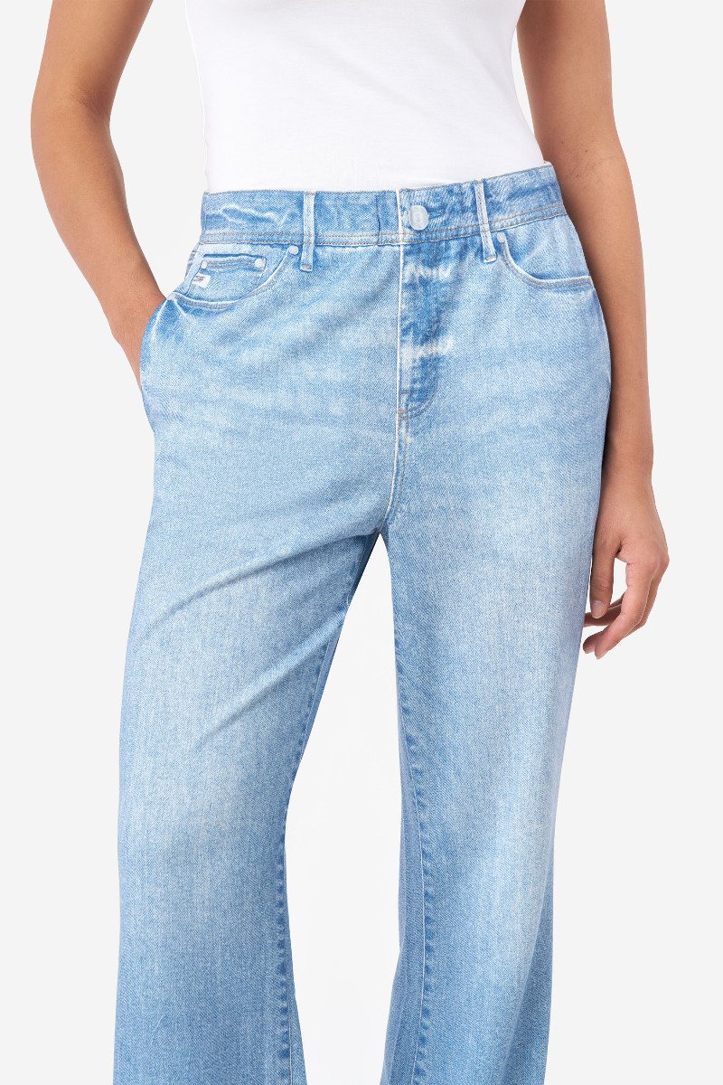 Denim Illusion Wide Leg Cotton Terry Sweatpant Jean at Seven7 Jeans