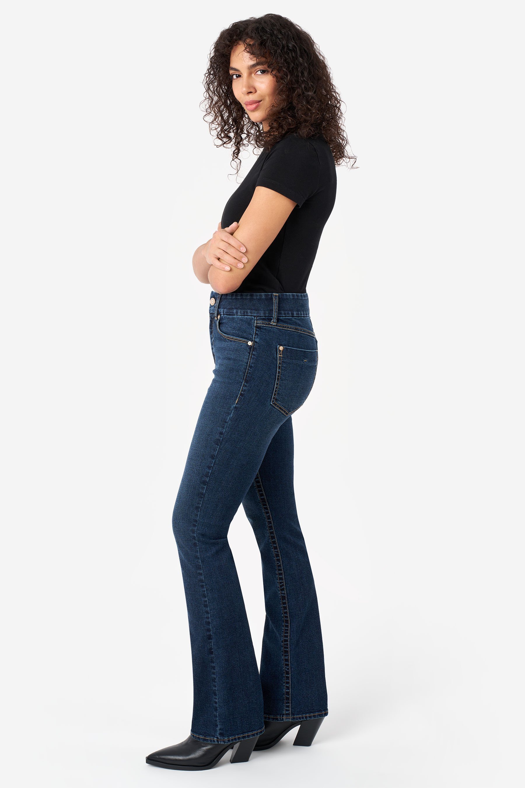 pois♡デニム Tummyless Boot Jean at Seven7 Jeans