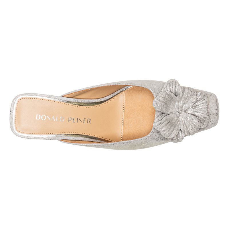 BRAZI White Leather Heel Sandal | Women's Dress Heel | Donald