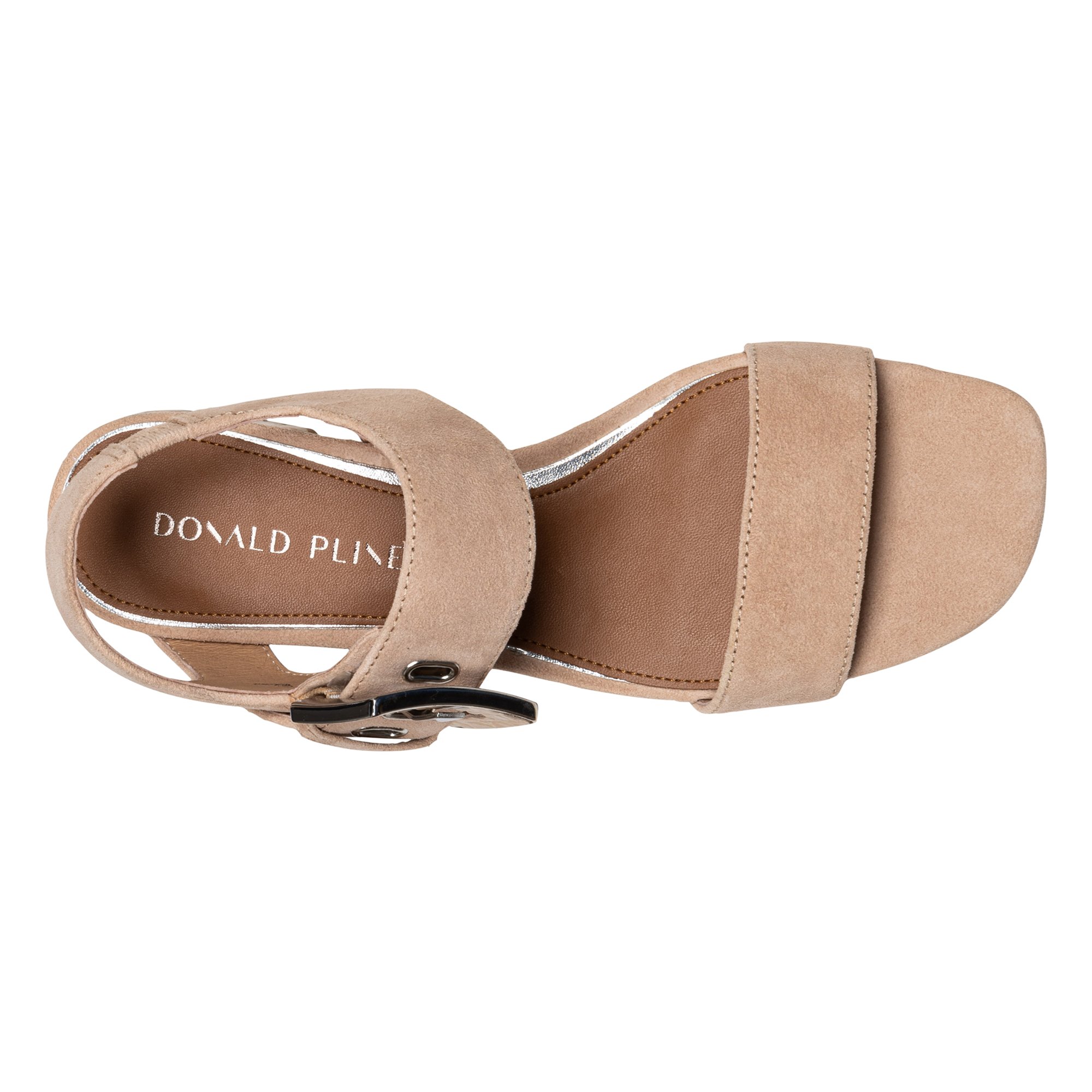 VIXI Heeled Sandal | Women's Natural Suede Block Heel | Donald