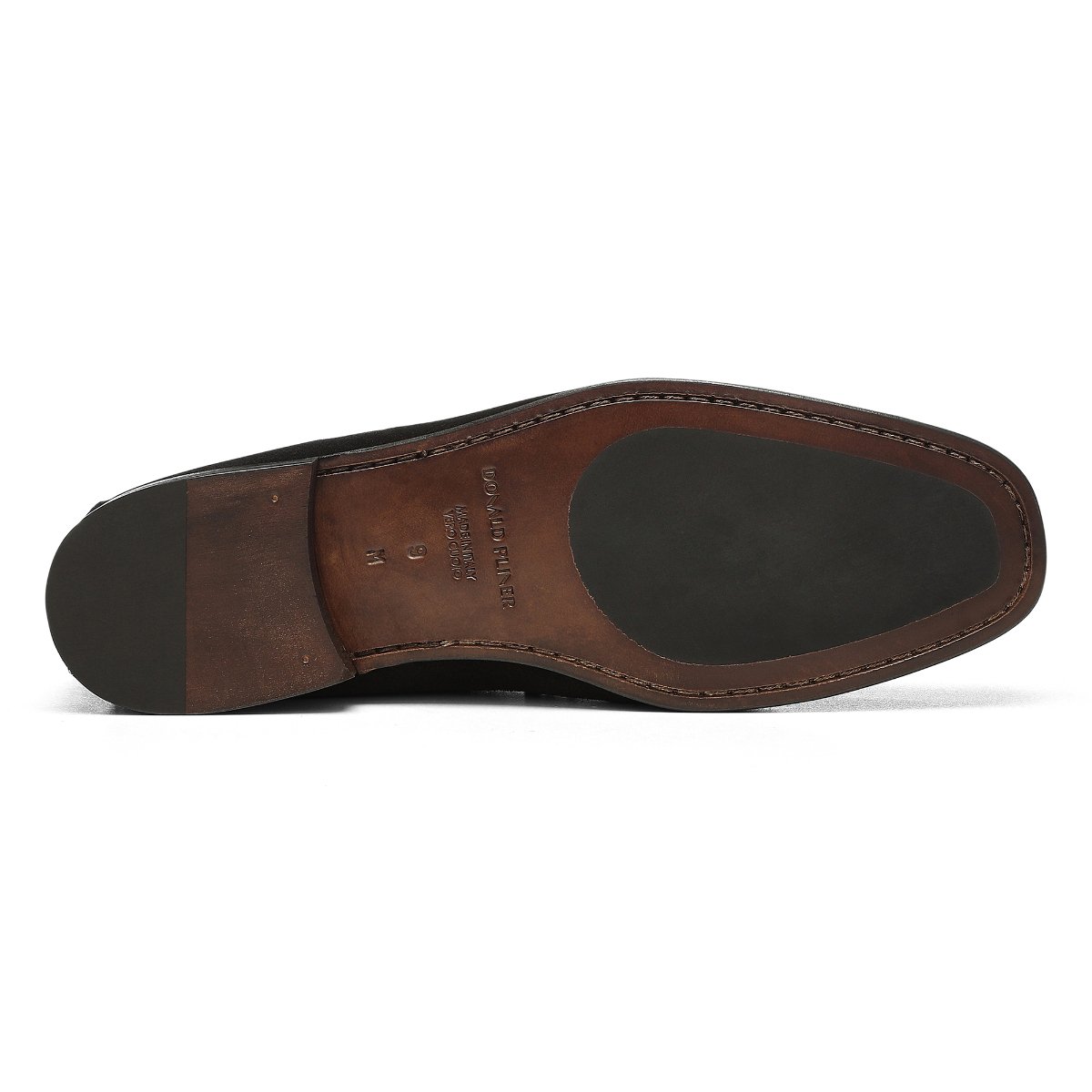 Donald J Pliner Men\'s Dacio Loafer, 9.5, Chocolate Brown- Suede, Italian DACIO at Donald Pliner main image 2