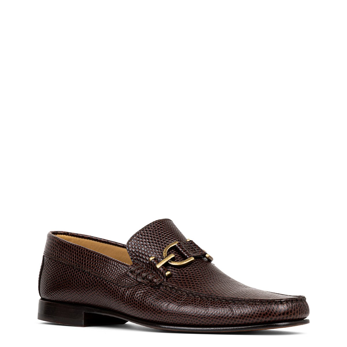 Donald J. Pliner Men\'s Tan Leather Bit Loafers Amazon.com | Donald Pliner Mens Nickolas Tumbled Calf, Dark  main image 2