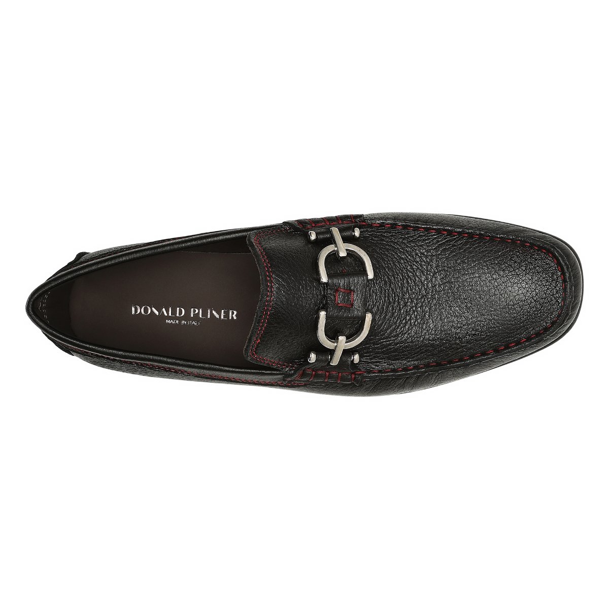 Donald Pliner Men\'s Dacio Nylone Slip-On Loafers Pewter/Black - Medium DACIO DRIVER at Donald Pliner main image 4