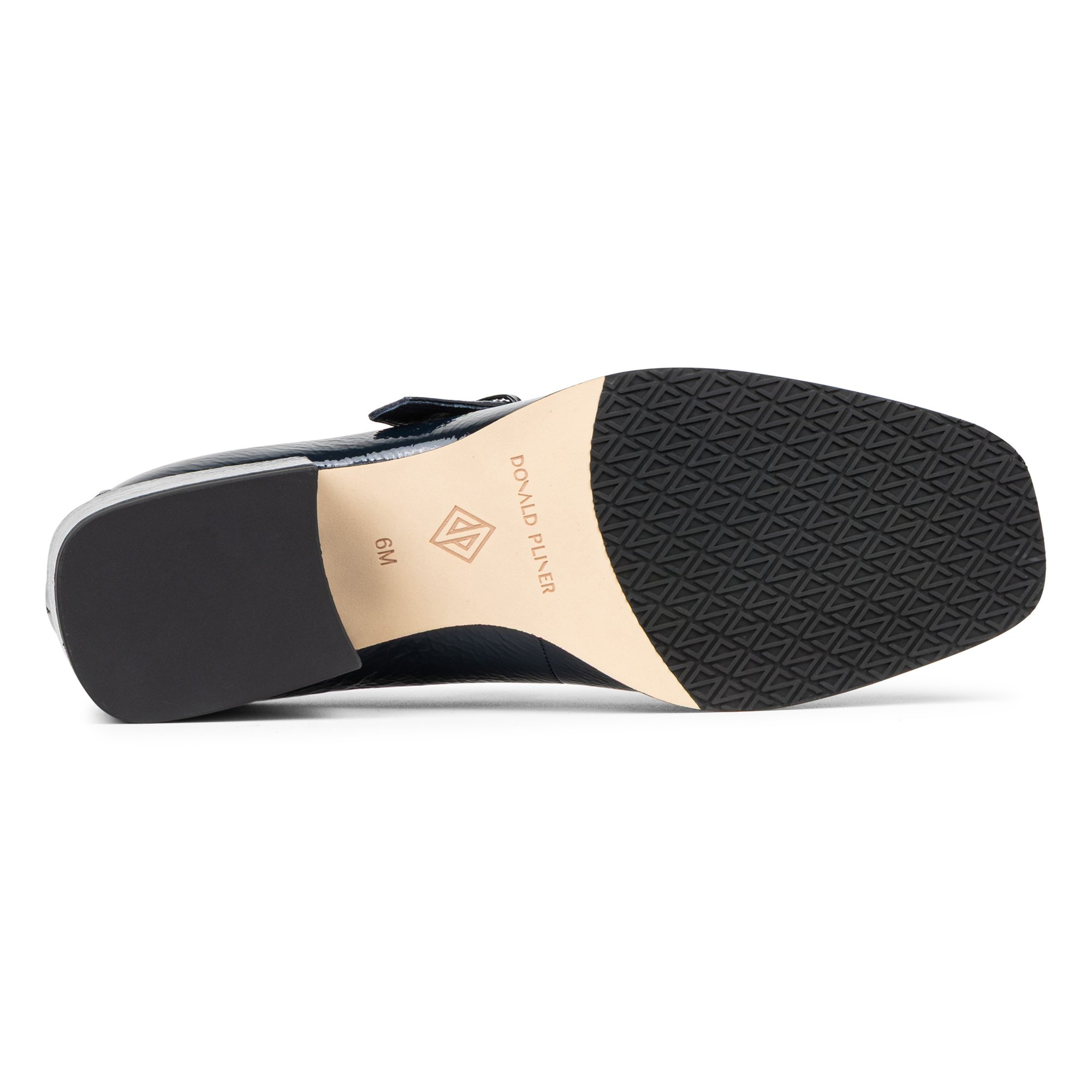 AMIYA Heeled Mary Jane in Dark Brown Patent Leather | Donald