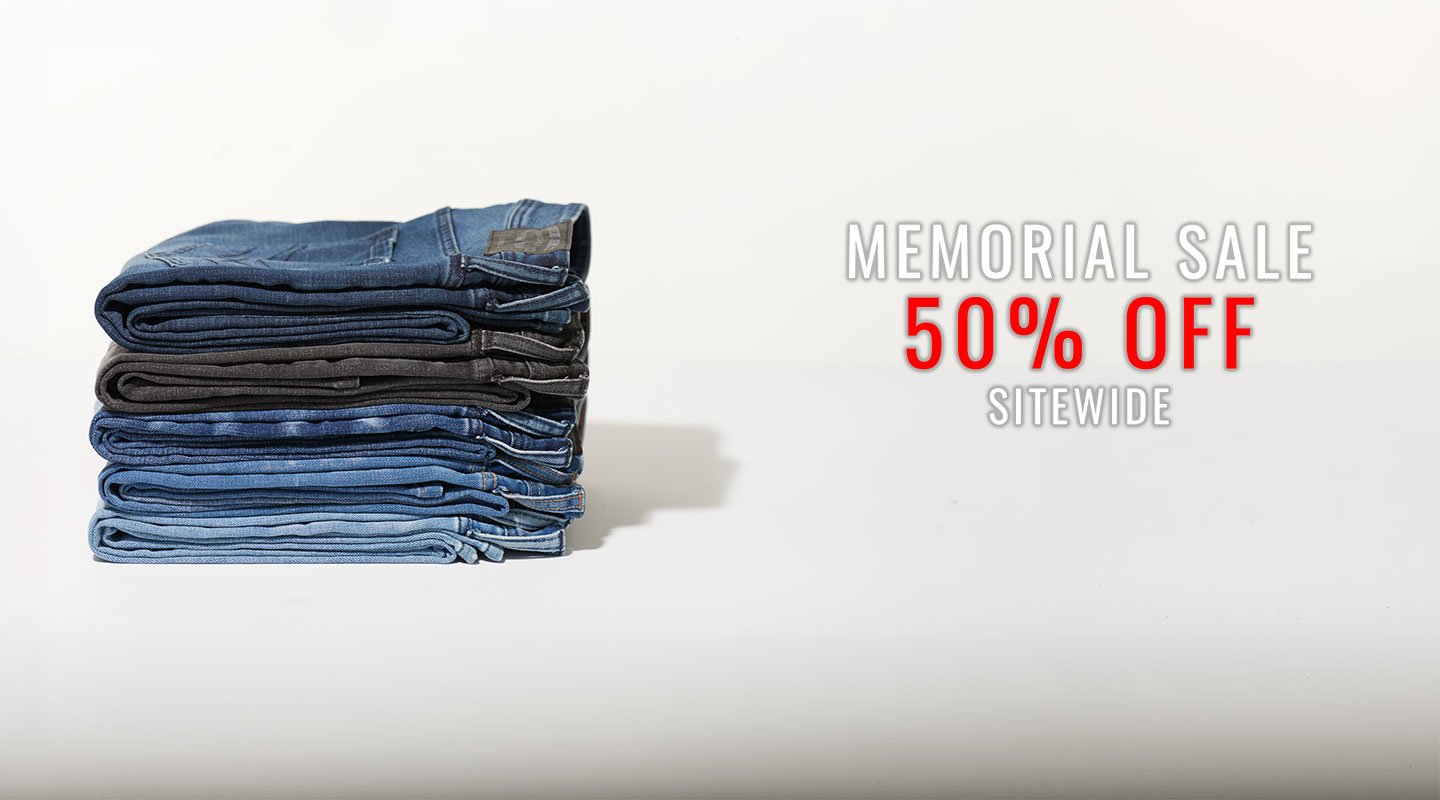 Memorial Sale: 50% Off Sitewide