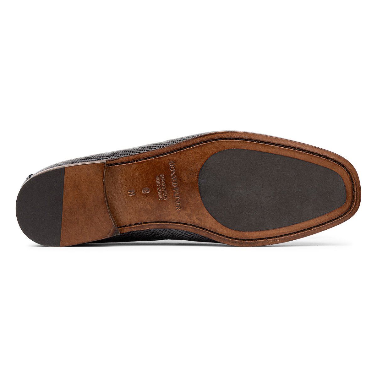 Donald Pliner Dacio Horse Bit‎ Gray Loafers Mens Sz 10 Made In Italy Lizard Trim Donald Pliner Mens Dacio Loafer Size 11.5 Brown Suede Blue  main image 4