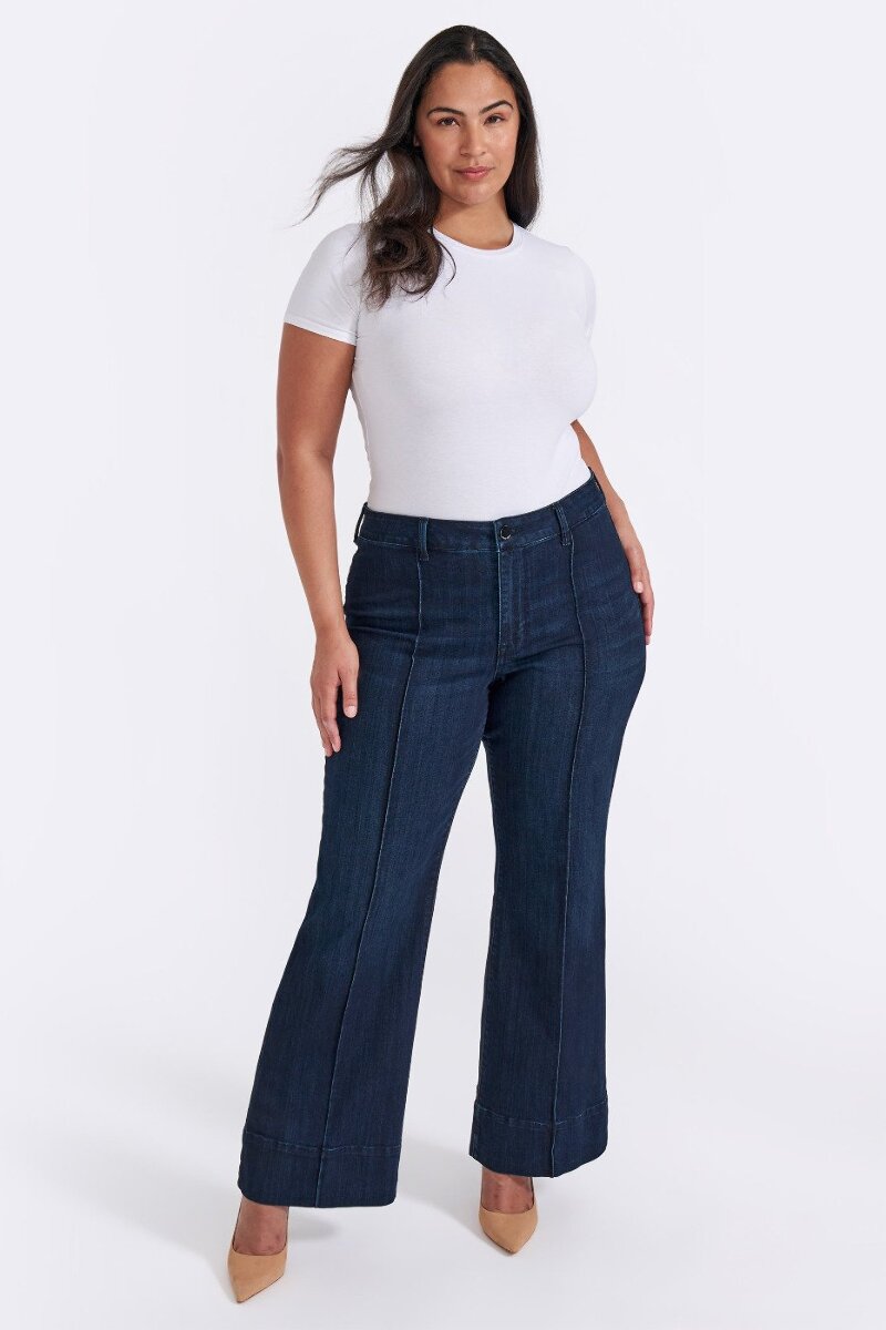 Pintuck Wide Leg Jean at Seven7 Jeans